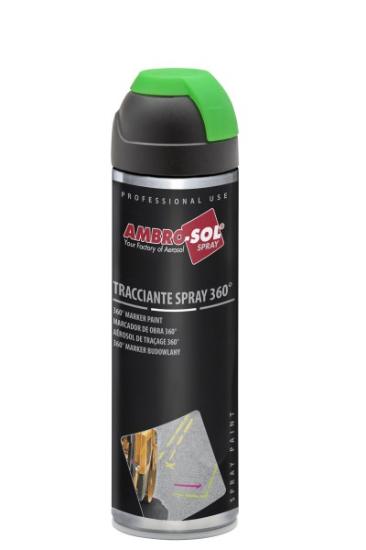 Prekės „360 HI-VIS Ženklinimo dažai žali 500 ml AMBROSOL IŠPARDUOTA“ paveikslėlis