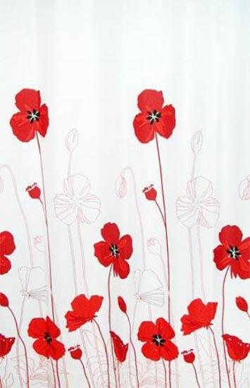 Prekės „Užuolaida voniai POPPIES 180 x 200 cm Duschy IŠPARDUOTA“ paveikslėlis