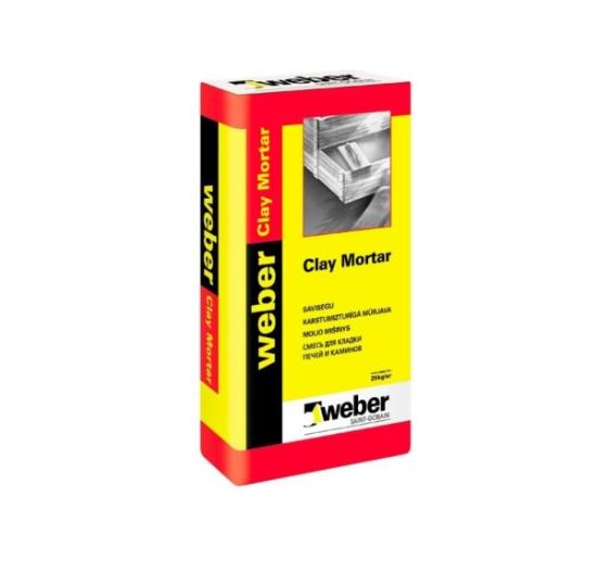 Prekės „Molio mišinys WEBER Vetonit Clay Mortar, 25 kg  IŠPARDUOTA“ paveikslėlis