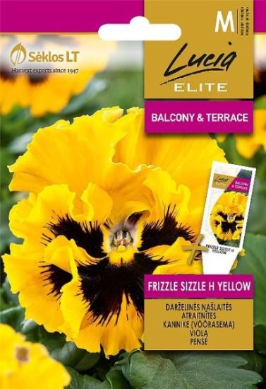 Prekės „Sėklos darželinės našlaitės FRIZZLE SIZZLE H YELLOW IŠPARDUOTA“ paveikslėlis