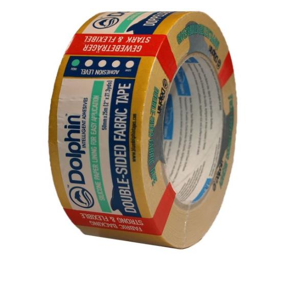 Prekės „Juosta armuota audiniu dvipusė 50 mm x 25 m DOLPHIN IŠPARDUOTA“ paveikslėlis