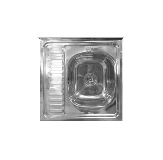 Prekės „Plautuvė STEEL SINK 600x600 mm, dešinė IŠPARDUOTA“ paveikslėlis