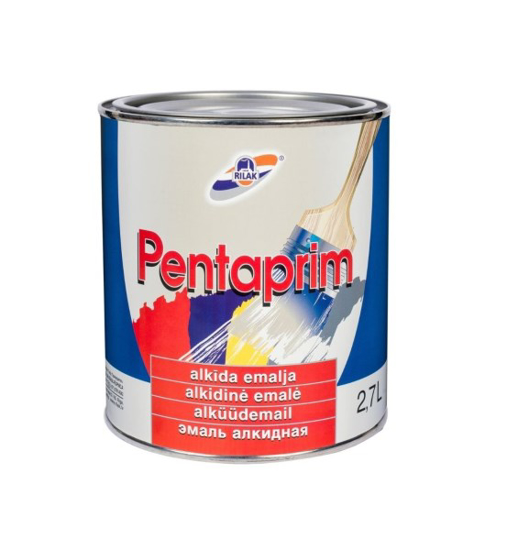 Prekės nuotrauka Blizgus, alkidinis emalis Pentaprim, antracito spalvos 2,7L