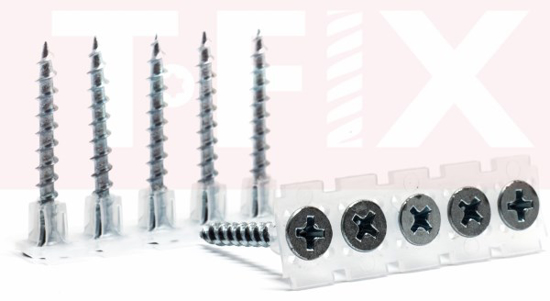 Prekės nuotrauka Savisriegiai į medį juostose GKP 3,9x35 mm 1000 vnt DWCJ T-Fix