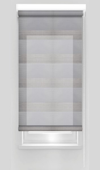 Prekės nuotrauka Klasikinė ritininė užuolaida ZPF 16 D&N, pilkos sp., Ø 25 mm, 80 x 160 cm