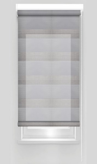 Prekės nuotrauka Klasikinė ritininė užuolaida ZPF 16 D&N, pilkos sp., Ø 25 mm, 140 x 160 cm