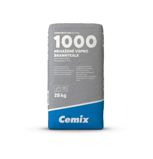 Prekės nuotrauka Kalkės negesintos CEMIX Vapno 1000, 25kg IŠPARDUOTA