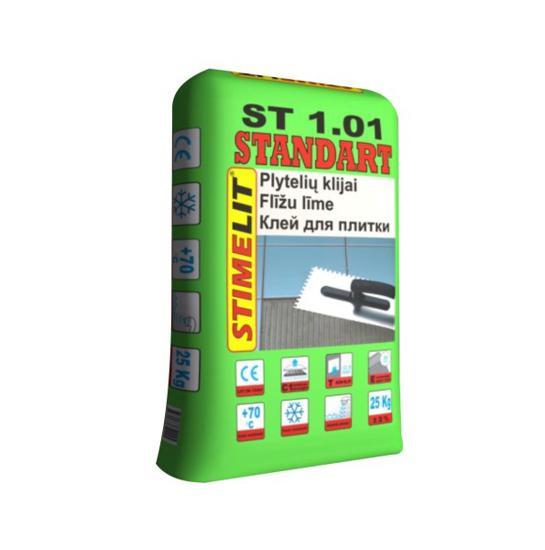 Prekės nuotrauka Plytelių klijai STIMELIT ST1.01 STANDART, 25 kg 