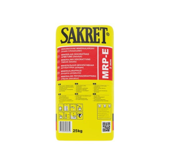 Prekės nuotrauka Mineralinis dekoratyvinis tinkas SAKRET SBP, 3 mm, 25 kg, samanėlė  IŠPARDUOTA