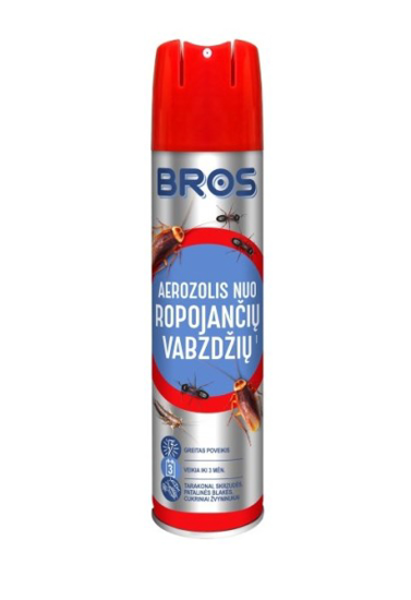 Prekės nuotrauka Aerozolis nuo ropojančių vabzdžių 400 ml Bros