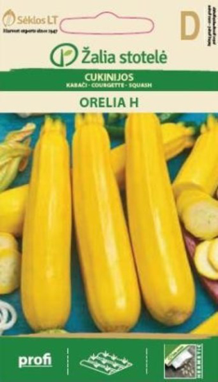 Prekės nuotrauka Sėklos cukinijos ORELIA H  IŠPARDUOTA