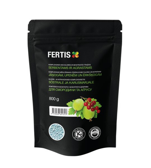 Prekės nuotrauka Trąšos serbentams ir agrastams 0,8kg Fertis IŠPARDUOTA