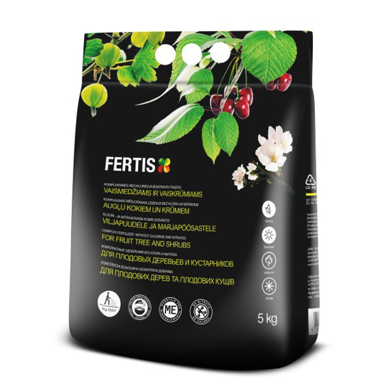 Prekės nuotrauka Trąšos vaismedžiams/vaiskrūmiams 5kg Fertis IŠPARDUOTA