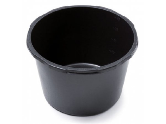 Prekės nuotrauka Vonelė apskrita plastikinė juoda 90 l IKO90