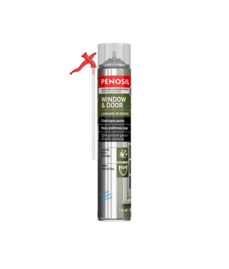 Prekės nuotrauka Montavimo putos PENOSIL Window&Door šiaudelinės 750 ml