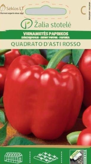 Prekės „Paprikų sėklos QUADRATO D"ASTI ROSSO, Žalia stotelė IŠPARDUOTA“ paveikslėlis