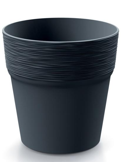 Prekės „Plastikinis vazonas Furu DFA175-S433, antracito spalvos IŠPARDUOTA“ paveikslėlis