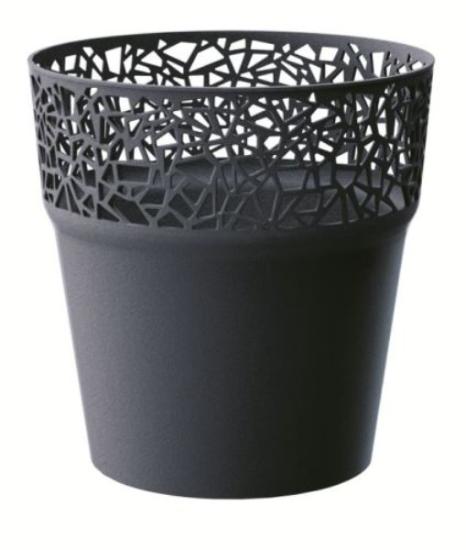 Prekės „Vazonas DTRE120 Tree, 12 cm, antracito spalvos IŠPARDUOTA“ paveikslėlis