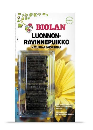Prekės „Natūralios maistinės trąšų lazdelės Biolan, 60 vnt.  IŠPARDUOTA“ paveikslėlis