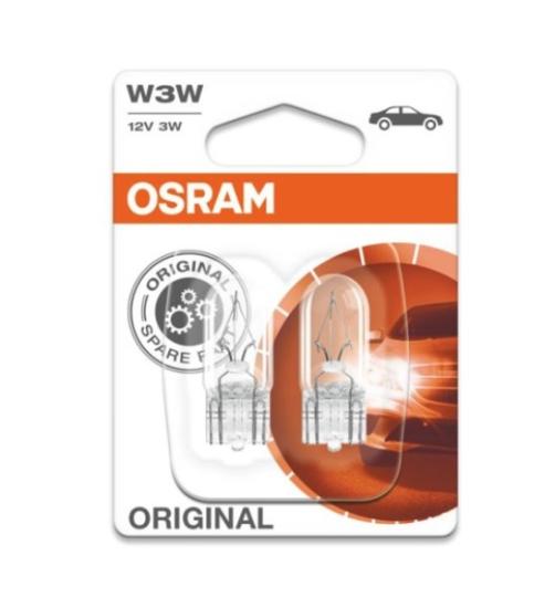 Prekės „Lemputė automobiliui W3W 12V W2.1x9.5D Osram 2 vnt IŠPARDUOTA“ paveikslėlis