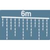 Prekės „Kalėdinė girlianda - VARVEKLIAI 180 LED, 600 cm, balta, 8 funkcijos IŠPARDUOTA“ paveikslėlis