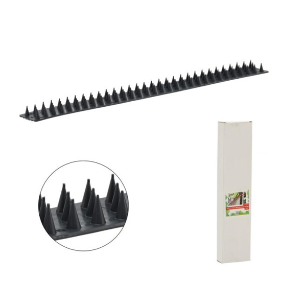 Prekės nuotrauka Plastikinė apsauga nuo paukščių, 4,5 cm x 50 cm, pilka