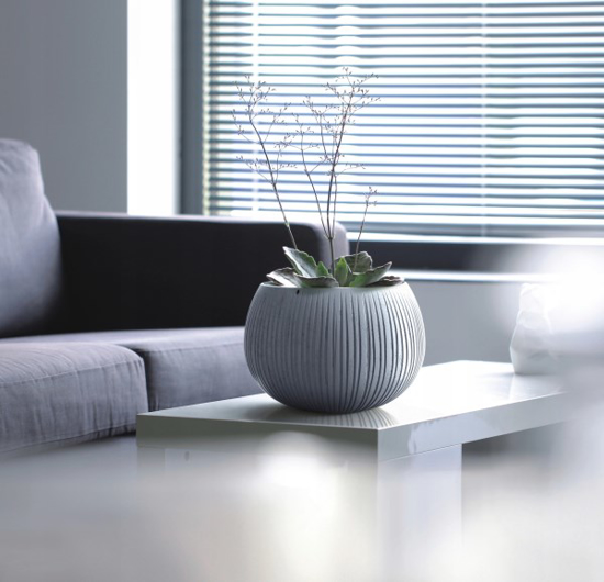 Prekės nuotrauka Plastikinis vazonas beton Bowl DKB240-422U, pilkos spalvos