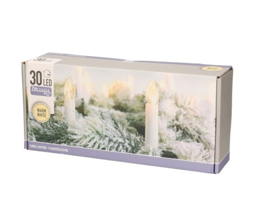 Prekės nuotrauka Girlianda žvakutės 725cm 30 LED