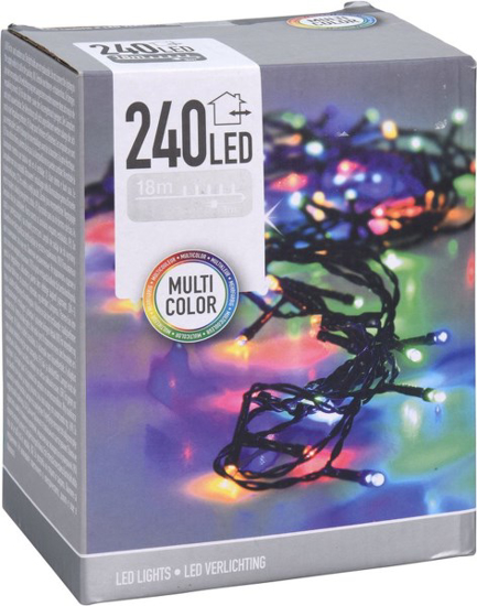 Prekės nuotrauka Kalėdinė girlianda 240 LED, 18 metrų, įvairiaspalvė IŠPARDUOTA