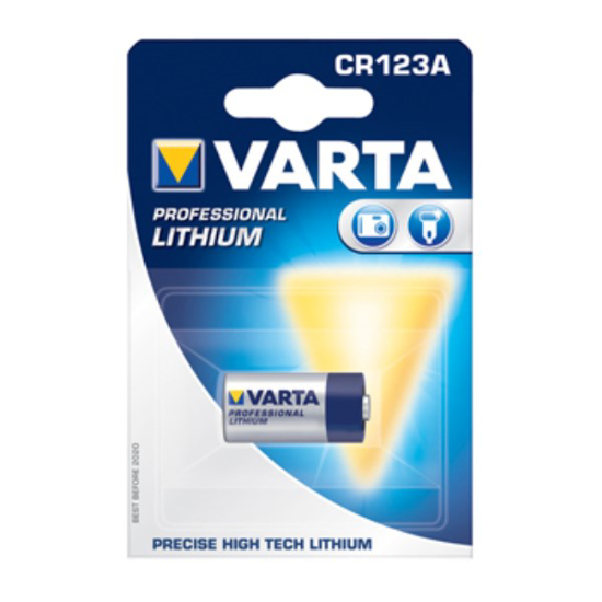 Prekės nuotrauka Elementai ličio VARTA CR123 3V, 1 vnt.