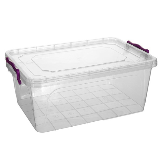 Prekės nuotrauka Dėžutė maistinė plastikinė skaidri 21 x 14 x 10 cm 1,5 l Hobby life