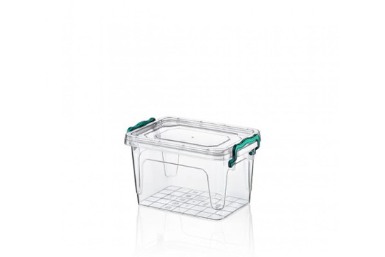 Prekės nuotrauka Dėžutė maistinė plastikinė skaidri 1 l 16,5 x 11 x 10 cm Hobby life