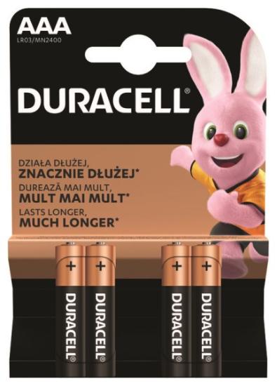 Prekės „Elementai Duracell, AAA, LR03, 4 vnt. IŠPARDUOTA“ paveikslėlis
