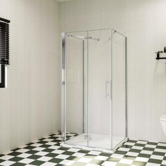 Prekės „Dušo kabina AQUABATOS Nimes 90x90x197 IŠPARDUOTA“ paveikslėlis