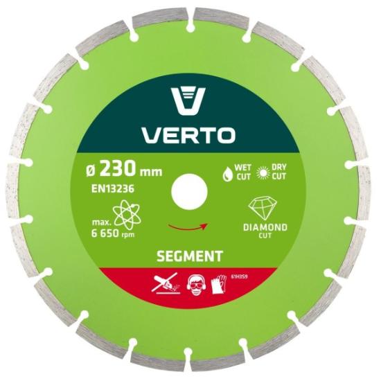Prekės „Diskas deimantinis 230x2,5x22,2 mm T-BC\23 Topex IŠPARDUOTA“ paveikslėlis