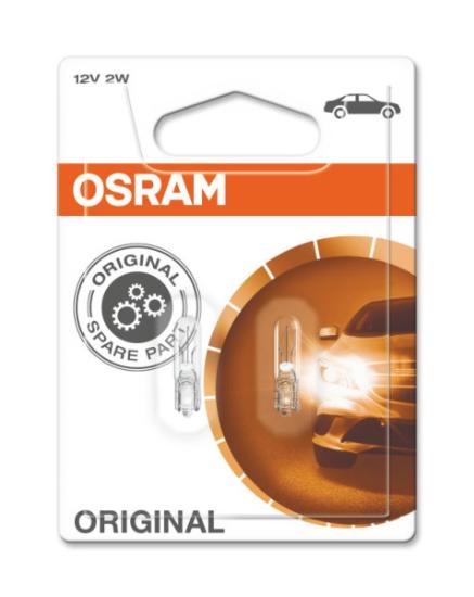 Prekės „Lemputė automobiliui 12V2W 12V W2x4.6D Osram 2 vnt IŠPARDUOTA“ paveikslėlis