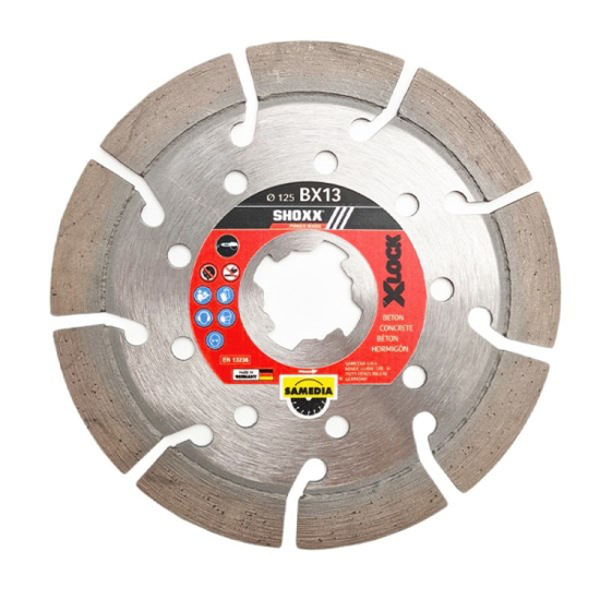 Prekės nuotrauka Deim. dis. "SAMEDIA" BX13 125x22.23 X-Lock