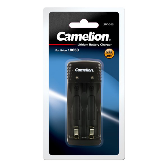Prekės nuotrauka Įkroviklis LBC-305 Li-ion 18650 baterijoms, CAMELION