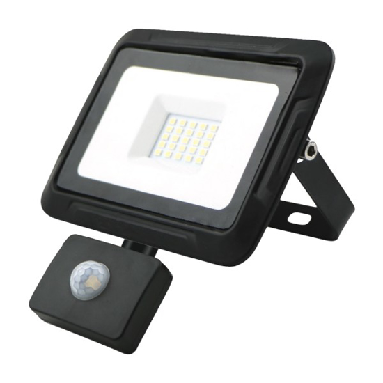 Prekės nuotrauka BREMEN LED prožektorius su judesio davikliu 20W, 4000K, IP65, 80lm/W Eurolight