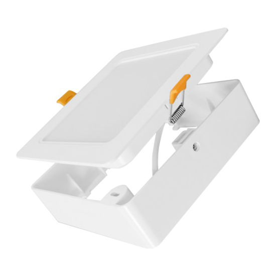 Prekės nuotrauka MALAGA LED panelė, kvadratinė,  universali 18W 85lm/W CRI80+ CCT Eurolight IŠPARDUOTA