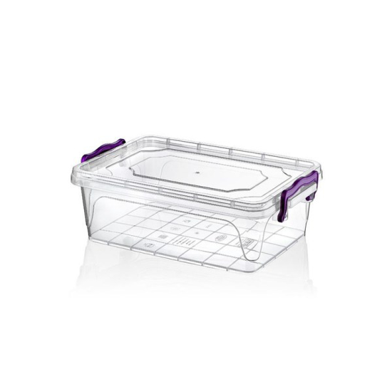Prekės nuotrauka Dėžutė maistinė plastikinė skaidri 16,5 x 11 x 6,5 cm 0,6 l Hobby life