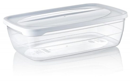 Prekės nuotrauka Dėžutė maistinė plastikinė skaidri 20 x 14,3 x 6,7 cm 1,2 l Hobby life