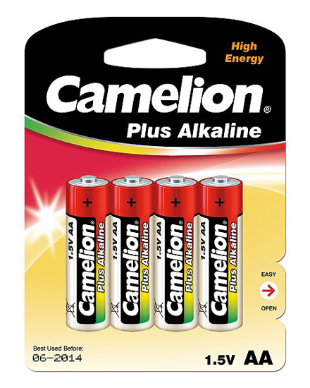 Prekės nuotrauka Elementai Alkaline Camelion AA, LR06-BP4, 4 vnt. 