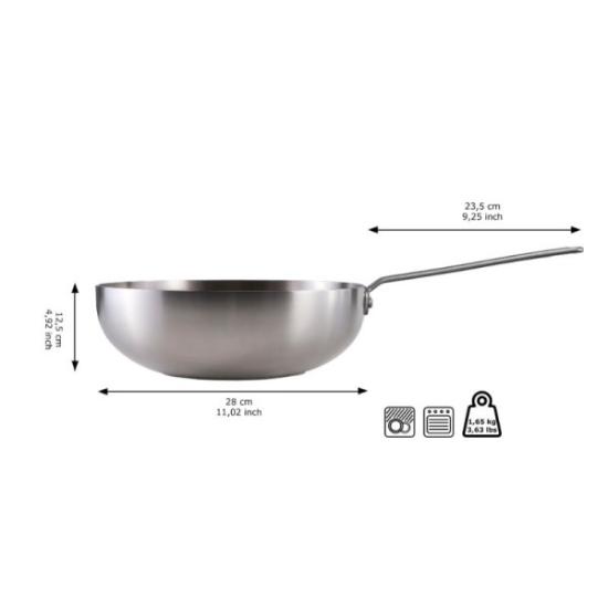 Prekės „Nerūdijančio plieno WOK keptuvė Skottsberg 28cm IŠPARDUOTA“ paveikslėlis