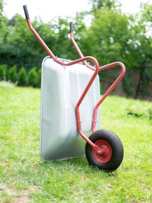 Prekės „Karutis lengvas, cinkuotas vienaratis talpa 80/120l 100kg“ paveikslėlis
