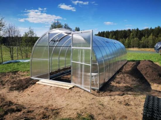 Prekės „Šiltnamis su pamatu 3 x 6 m 20 x 40 mm 18m2 Titan light IŠPARDUOTA“ paveikslėlis