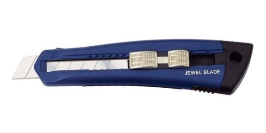 Prekės „Peilis tapetams 18 mm metalinis mėlynas Jewel Blade“ paveikslėlis