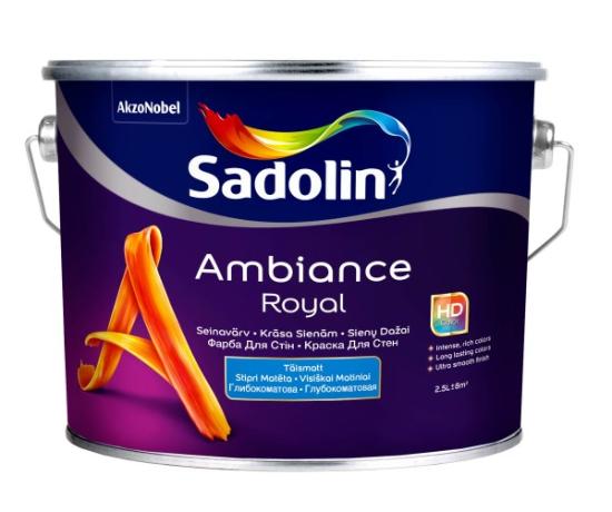 Prekės „Vandeniniai sienų dažai SADOLIN AMBIANCE ROYAL, 2,33 l, BC bazė, visiškai matiniai IŠPARDUOTA“ paveikslėlis