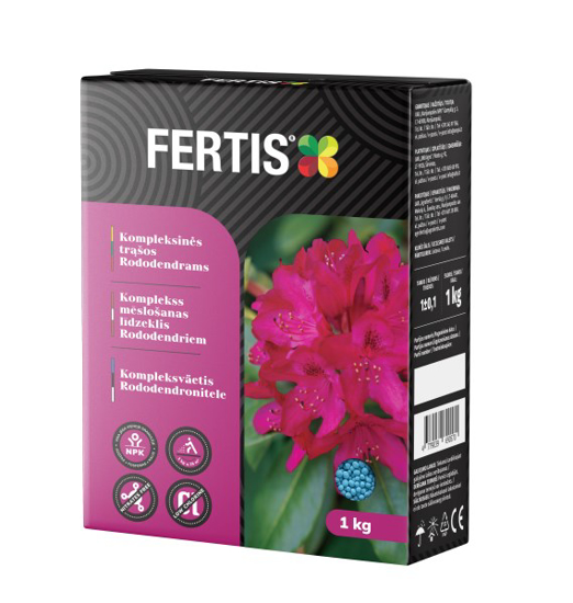 Prekės nuotrauka Trąšos rododendrams 1 kg Fertis