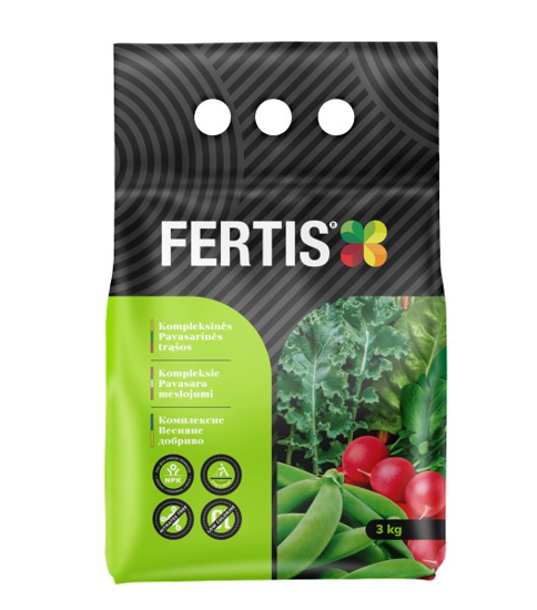 Prekės nuotrauka Trąšos pavasarinės 3 kg Fertis